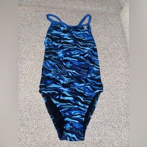 TYR 34 Miramar Cutoutfit Swimsuit 1PC Shades Blue 110937
